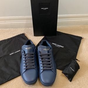 SOLD Men's Saint Laurent Court Classic Sneakers Blue